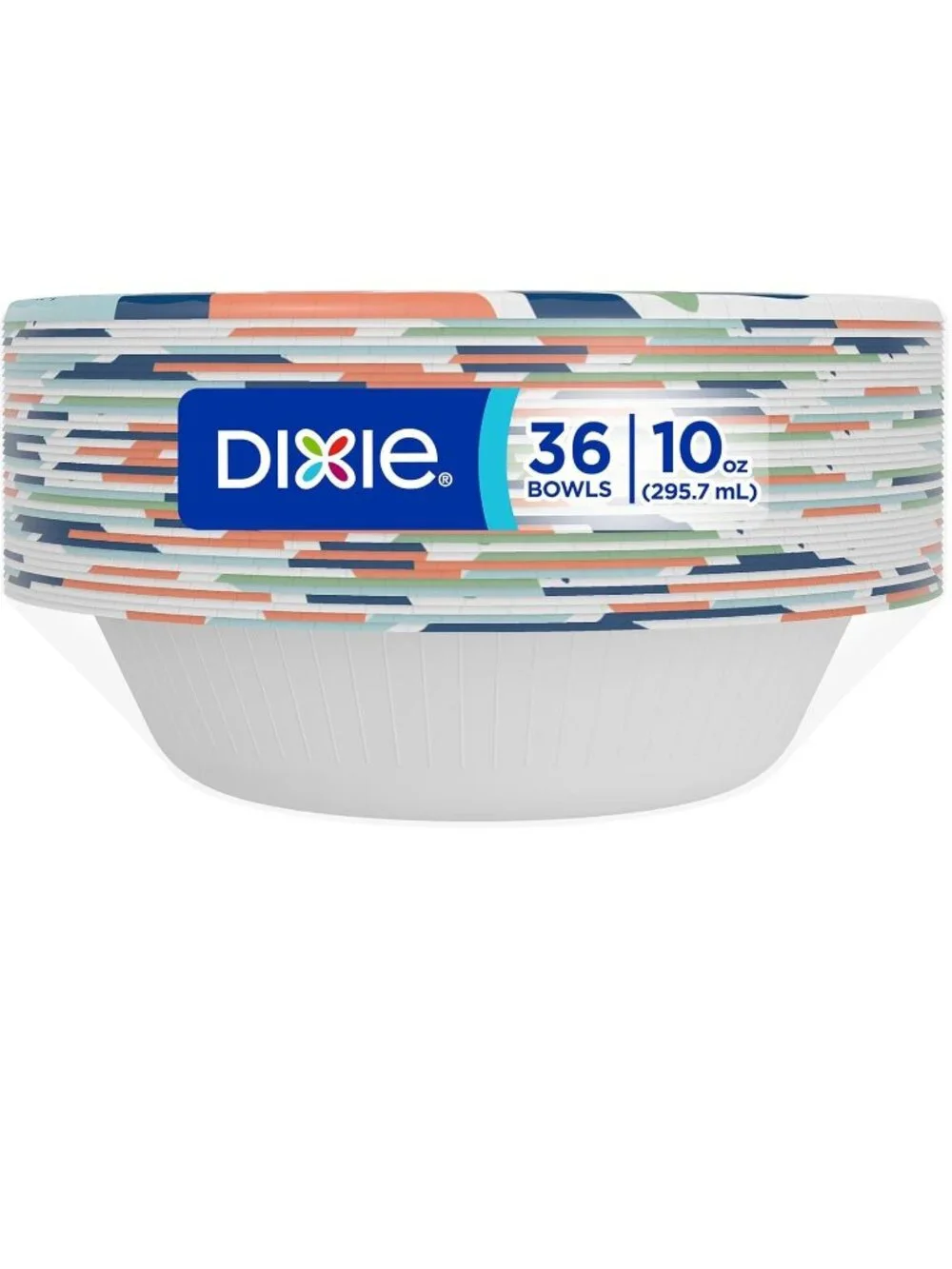 Dixie Small Paper Bowls, 10 Oz, 36 Count, Microwave-Safe, Soak-Proof